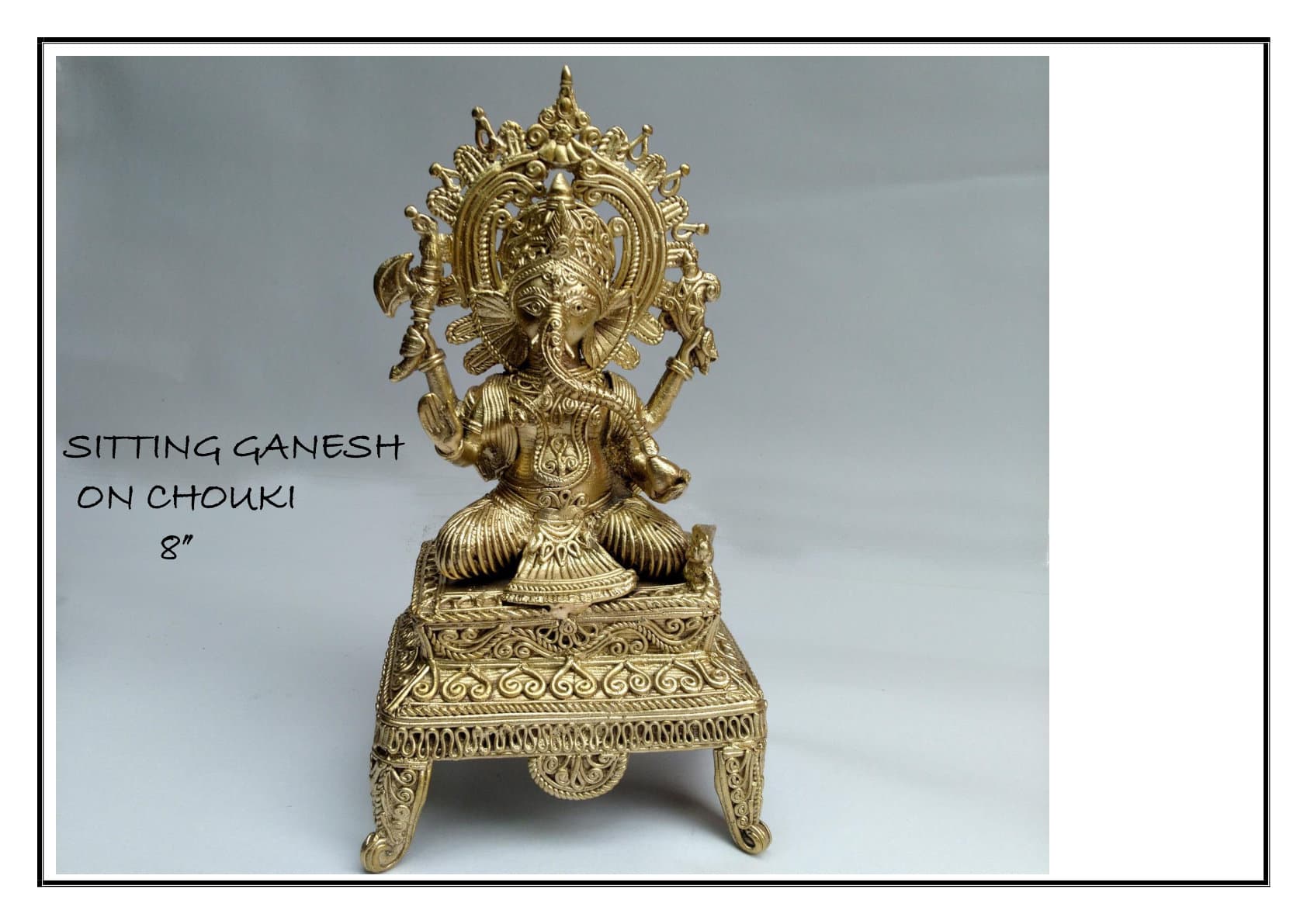 Sitting Ganesh on Chouki